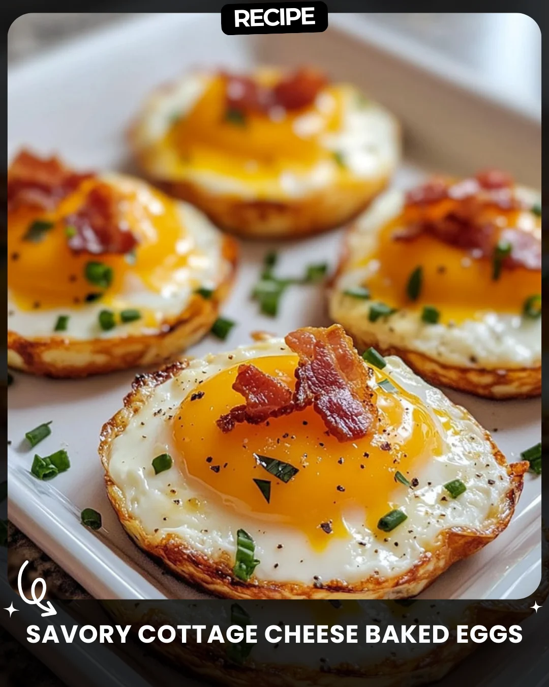 Savory Cottage Cheese Baked Eggs