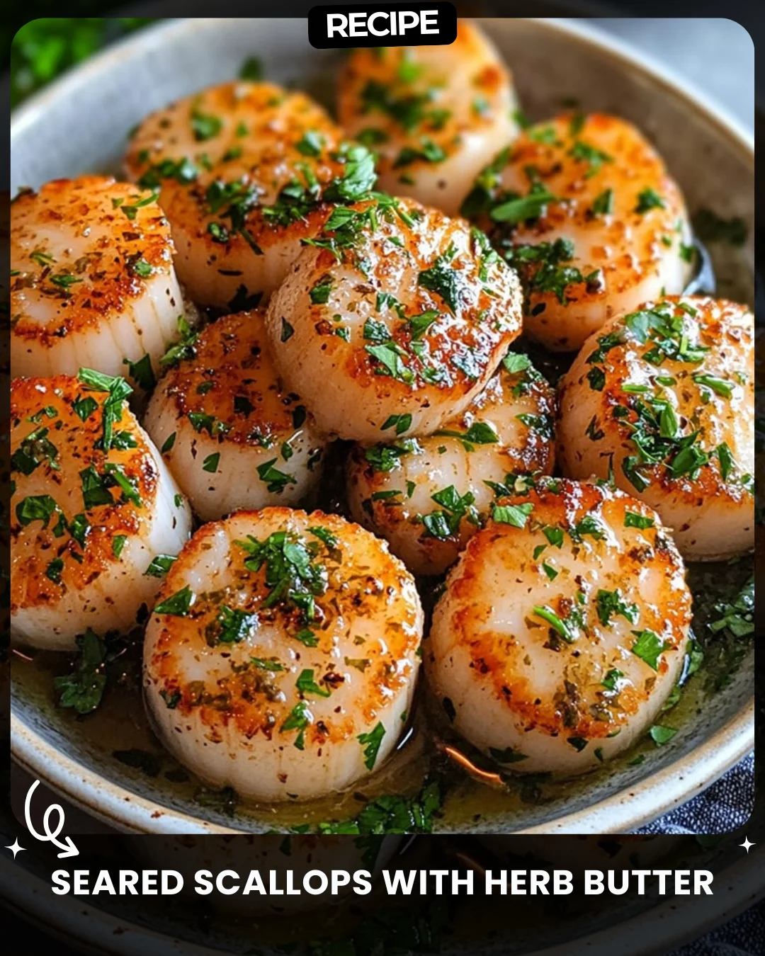 Seared Scallops with Herb Butter