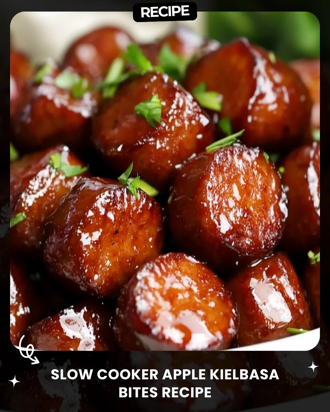 Slow Cooker Apple Kielbasa Bites Recipe