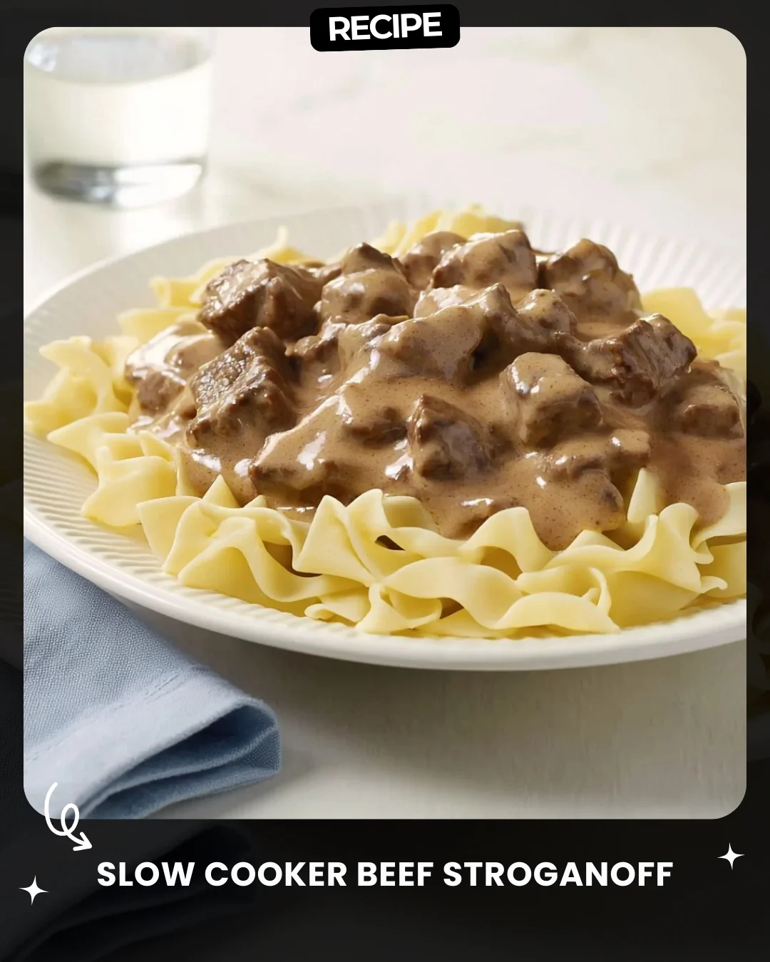 Slow Cooker Beef Stroganoff