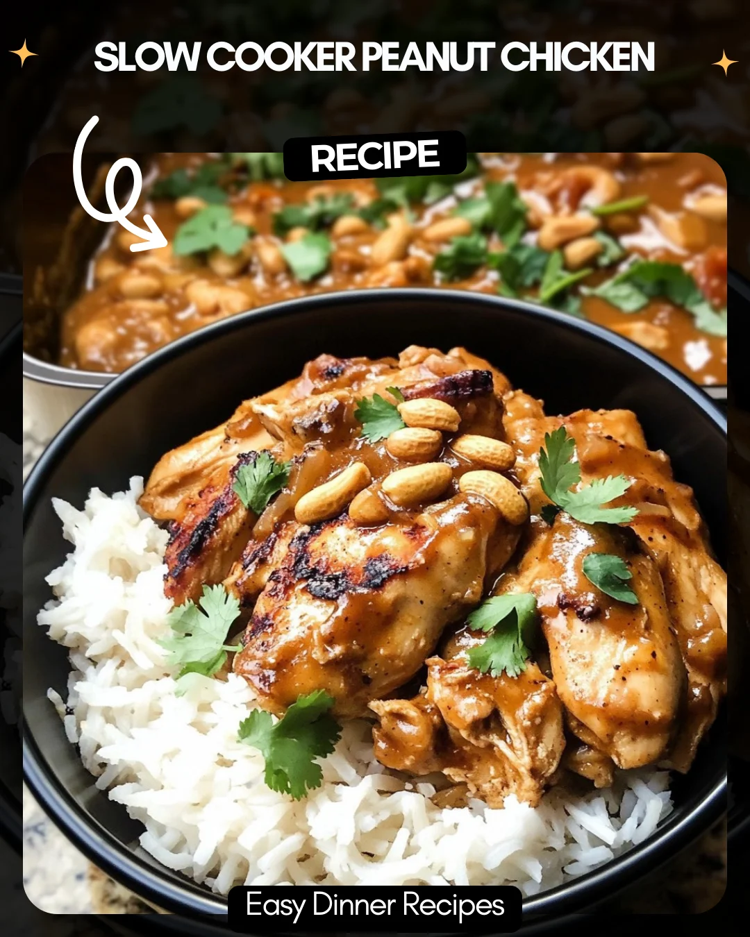 Slow Cooker Peanut Chicken