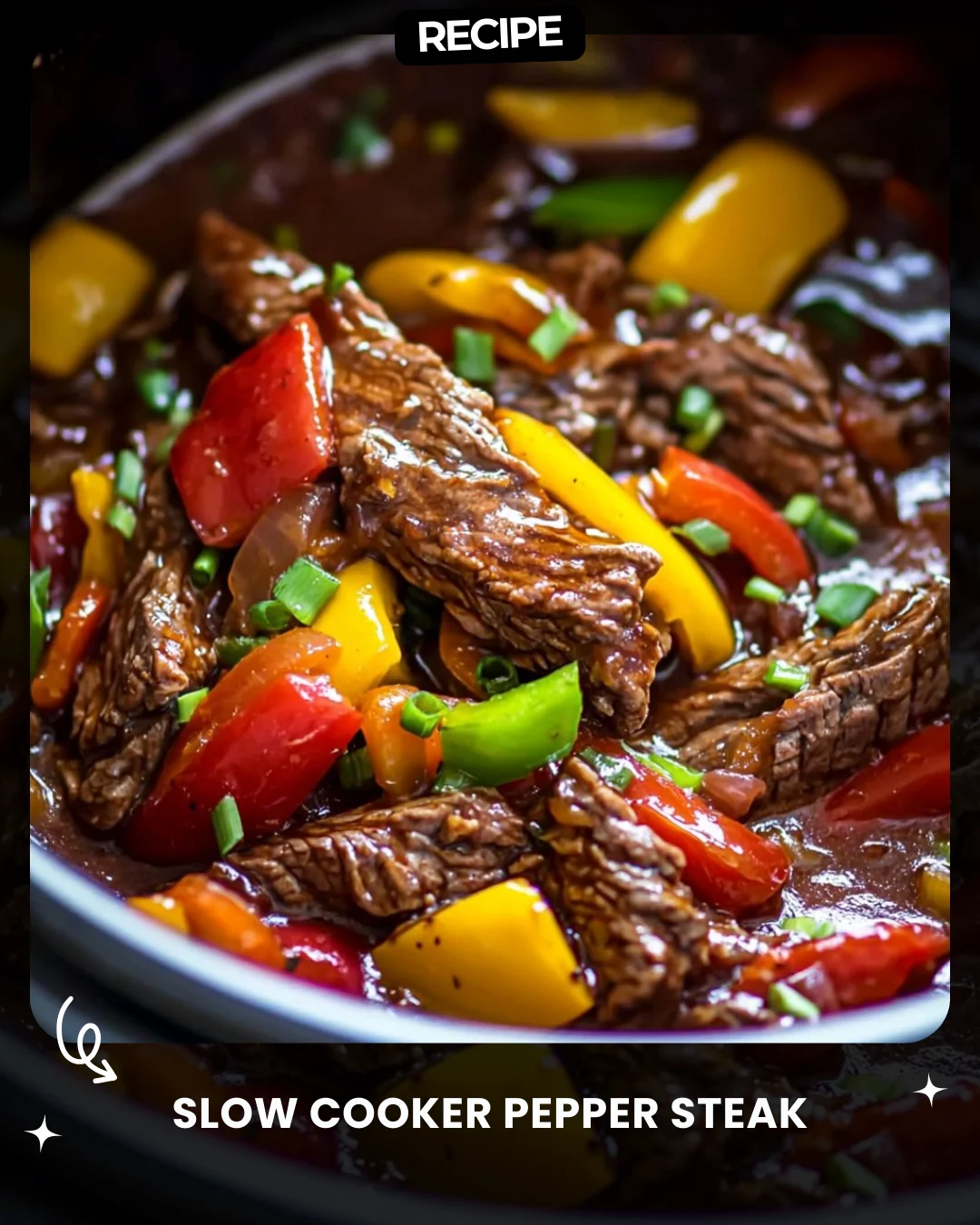 Slow Cooker Pepper Steak
