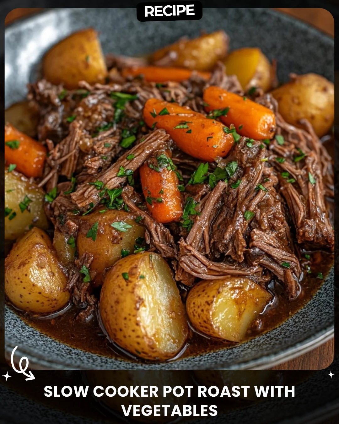 Slow Cooker Pot Roast with Vegetables