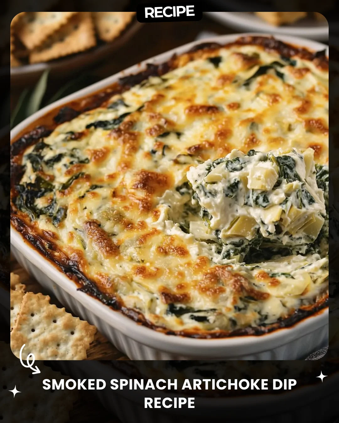 Smoked Spinach Artichoke Dip Recipe