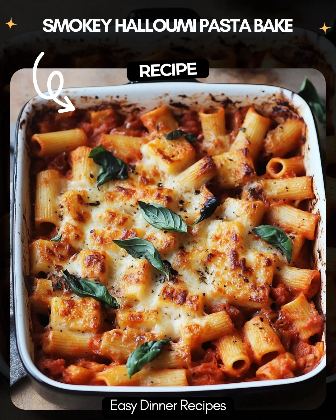 Smokey Halloumi Pasta Bake