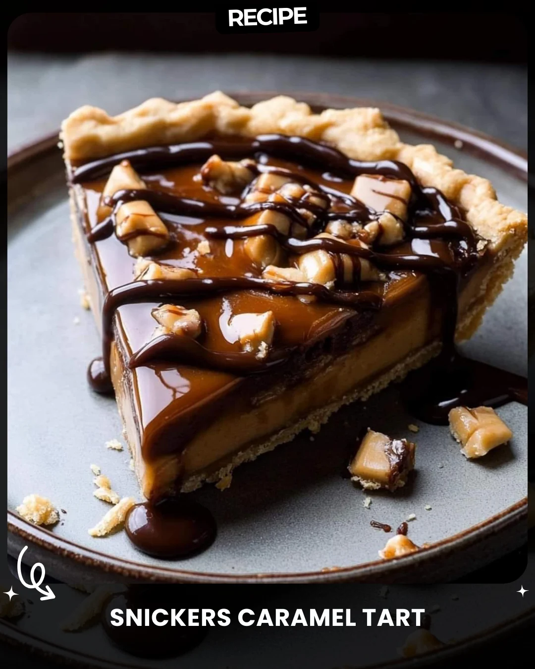 Snickers Caramel Tart