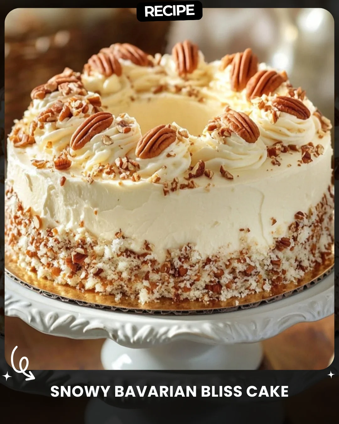 Snowy Bavarian Bliss Cake