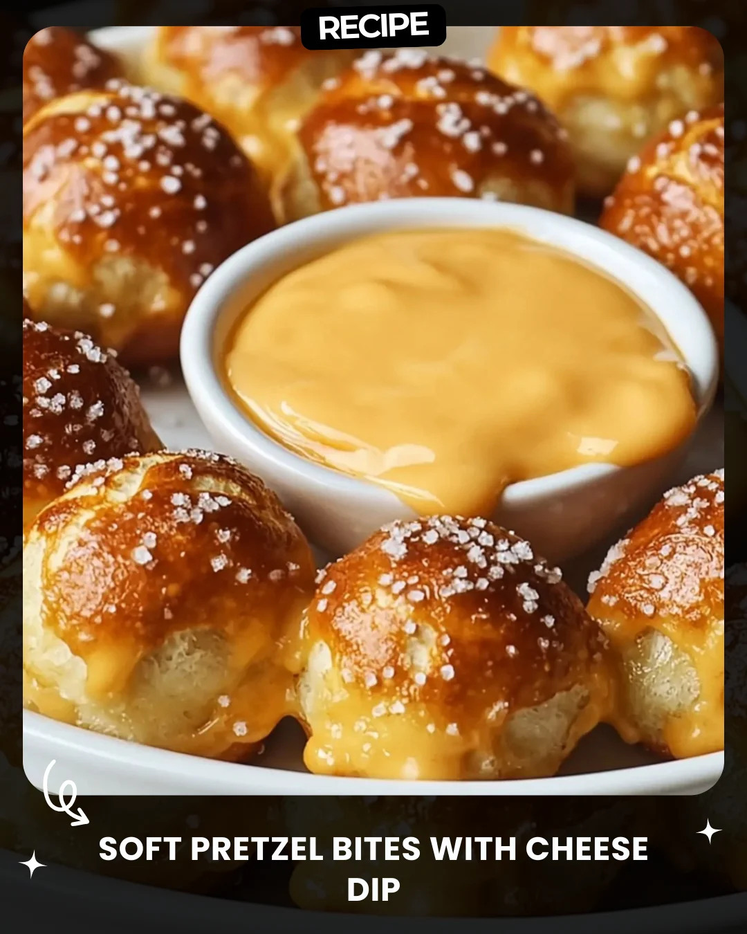 Soft Pretzel Bites with Cheese Dip