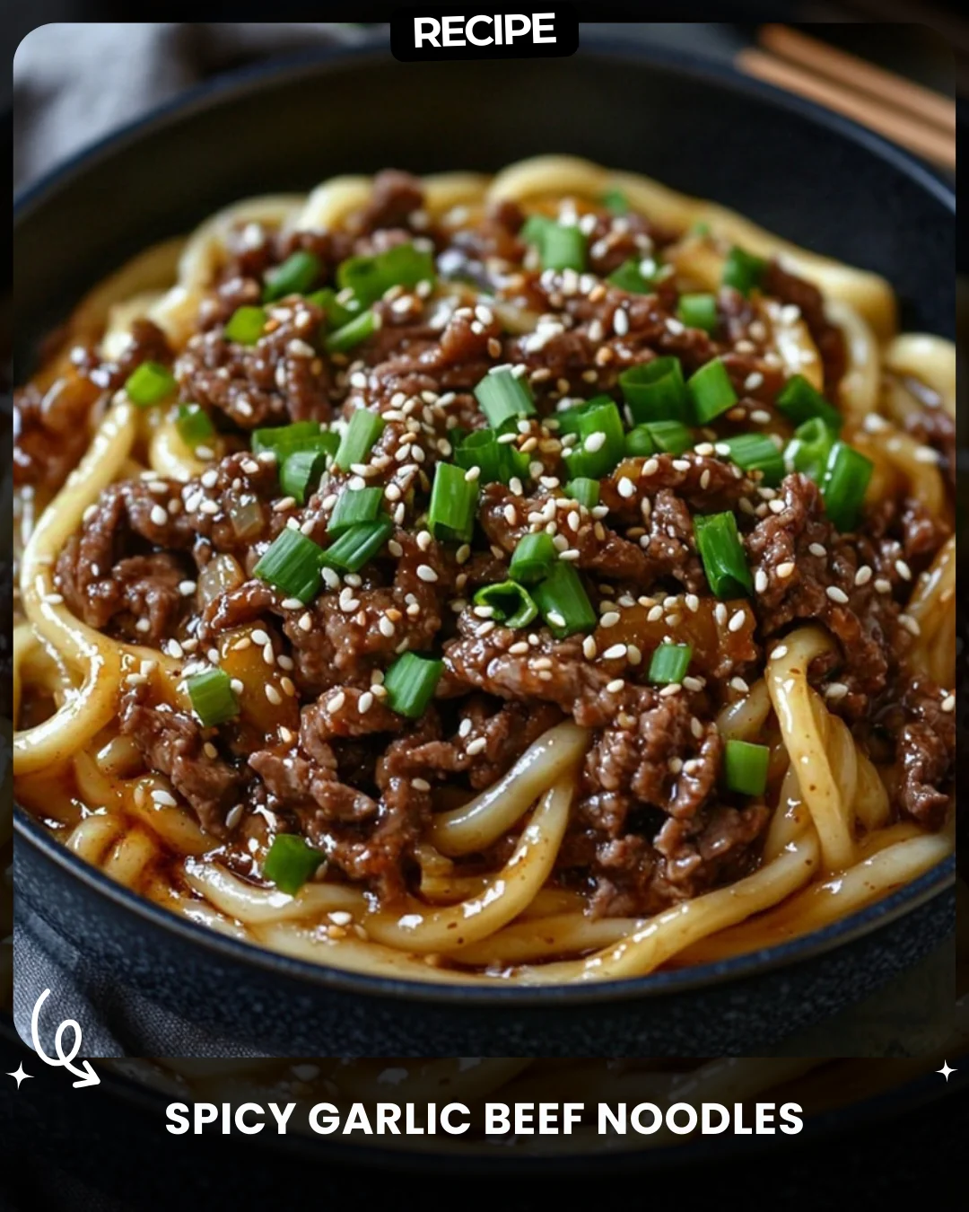 Spicy Garlic Beef Noodles