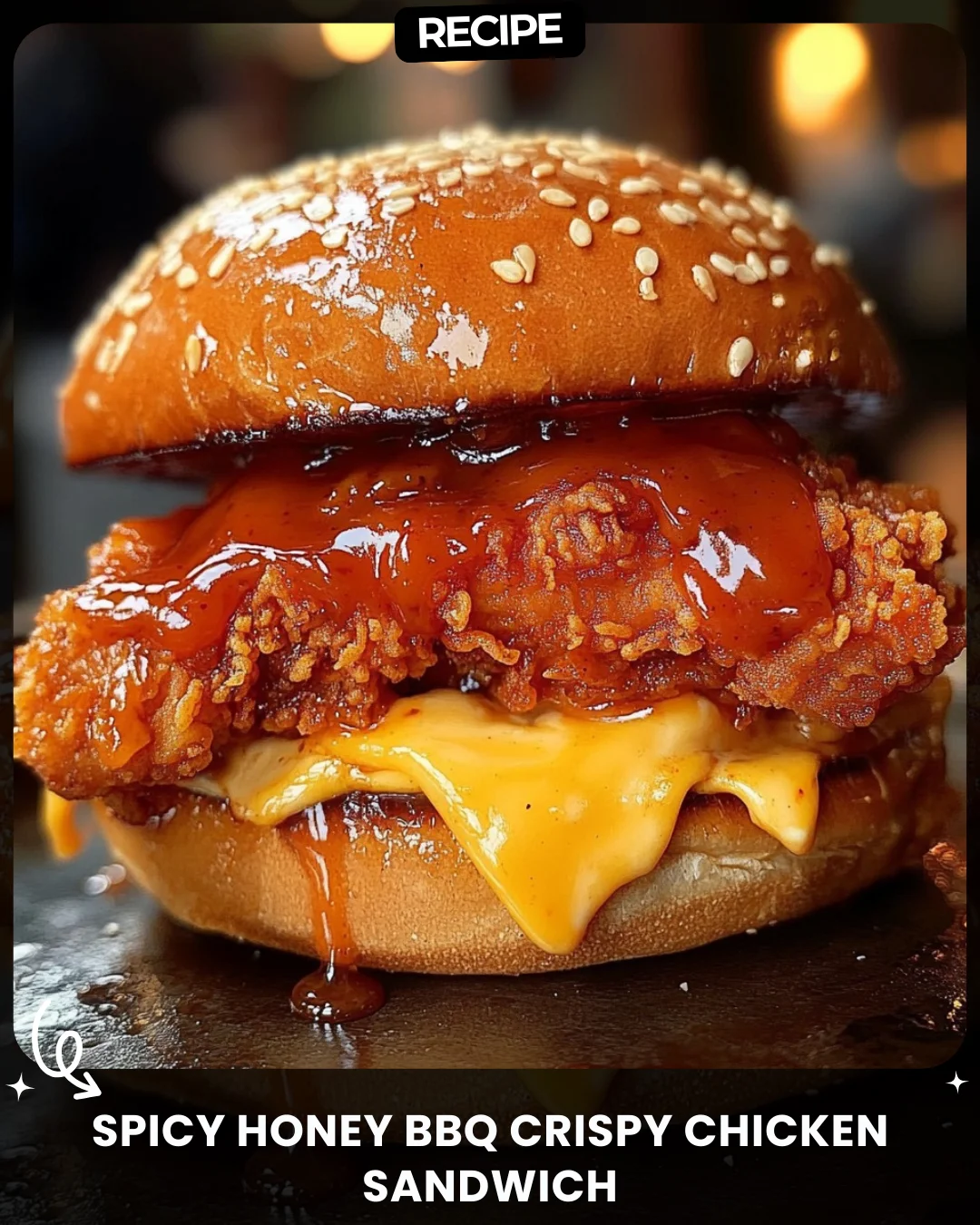 Spicy Honey BBQ Crispy Chicken Sandwich