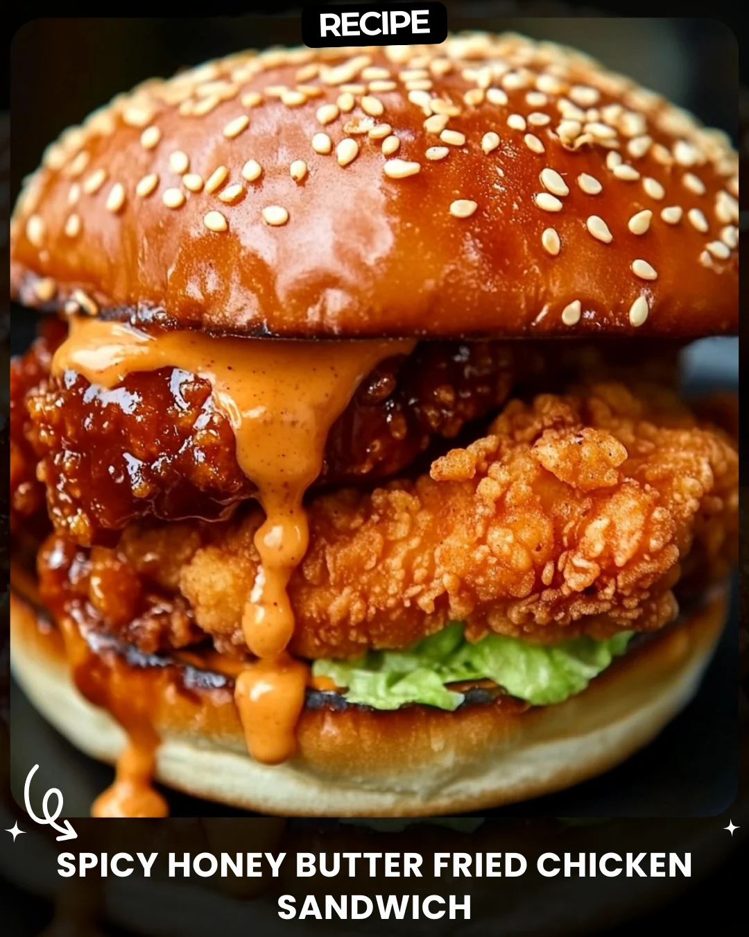 Spicy Honey Butter Fried Chicken Sandwich