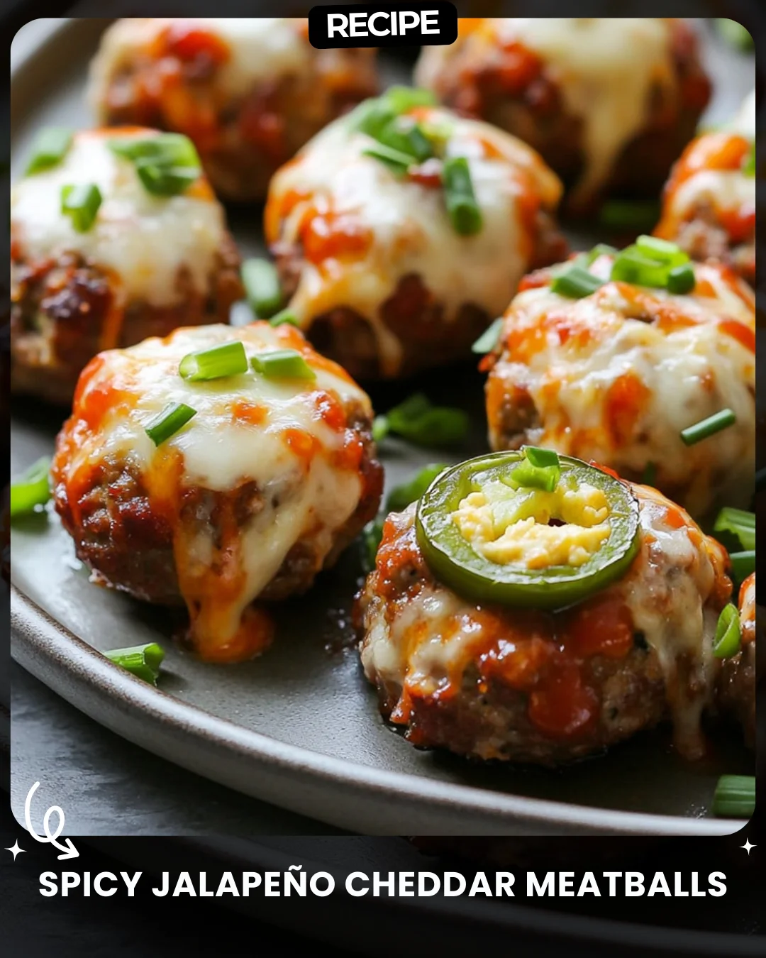 Spicy Jalapeño Cheddar Meatballs