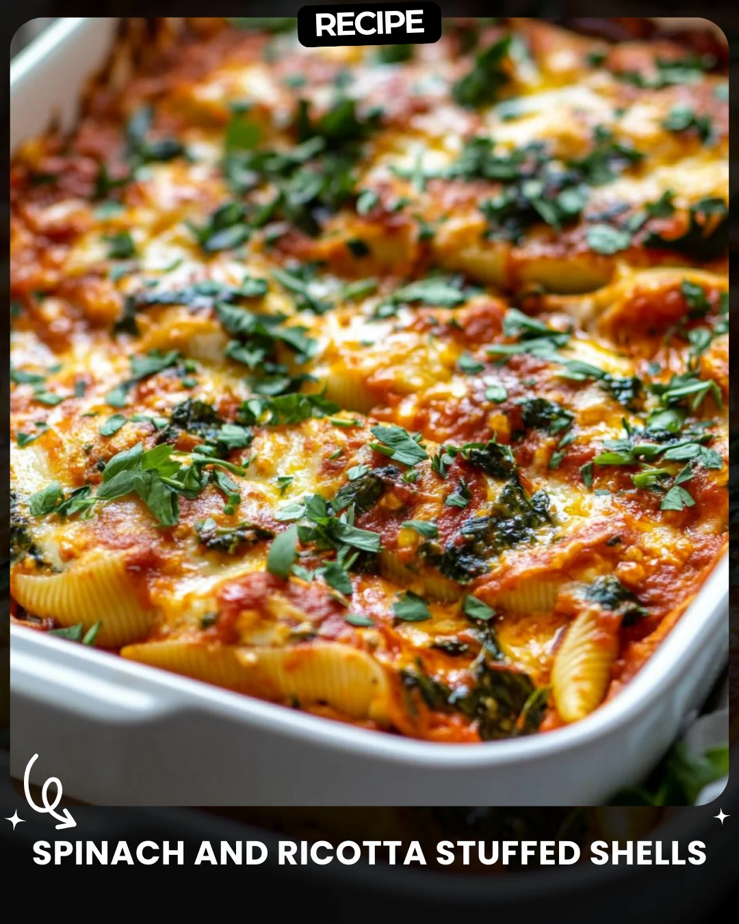Spinach and Ricotta Stuffed Shells