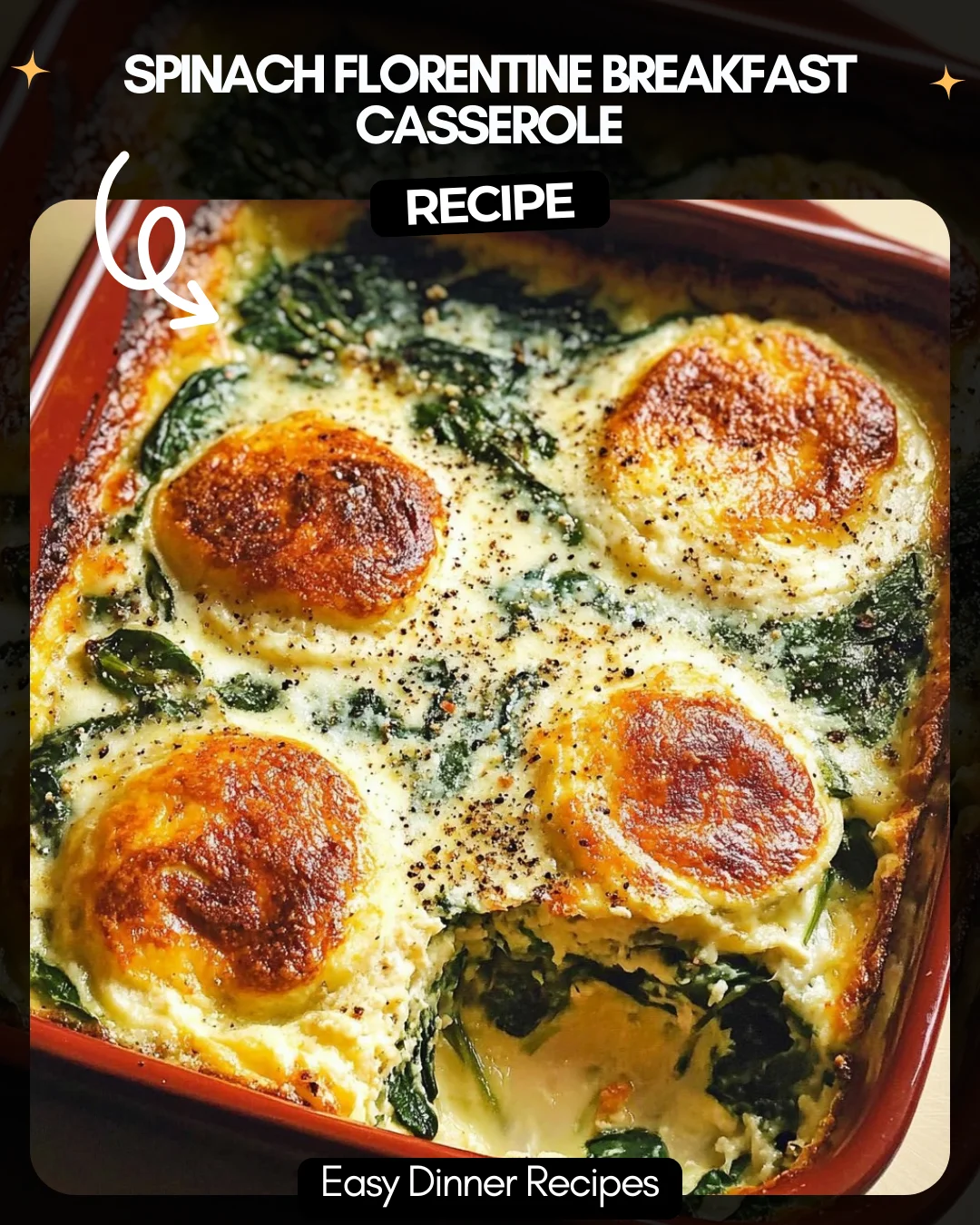 Spinach Florentine Breakfast Casserole