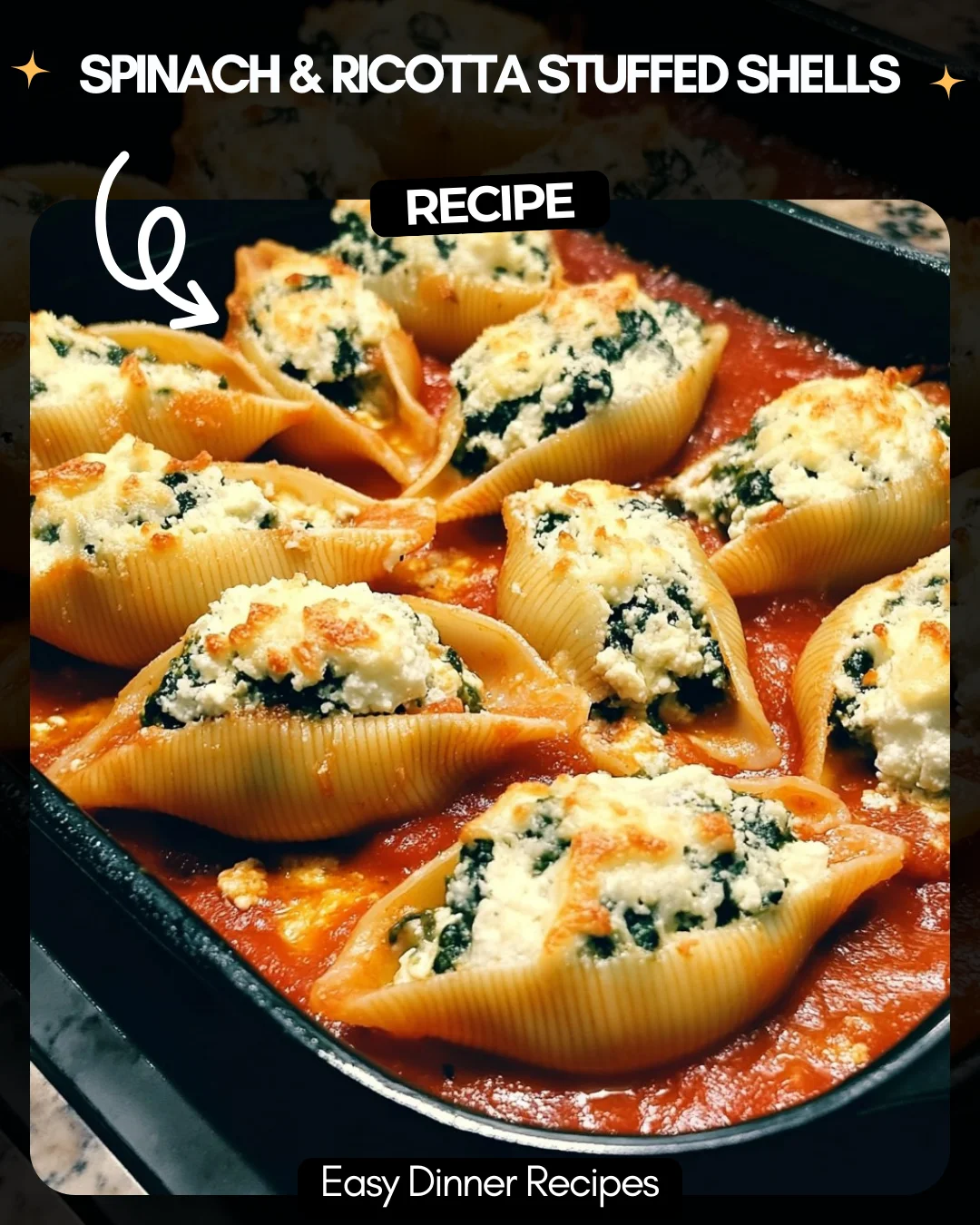 Spinach & Ricotta Stuffed Shells