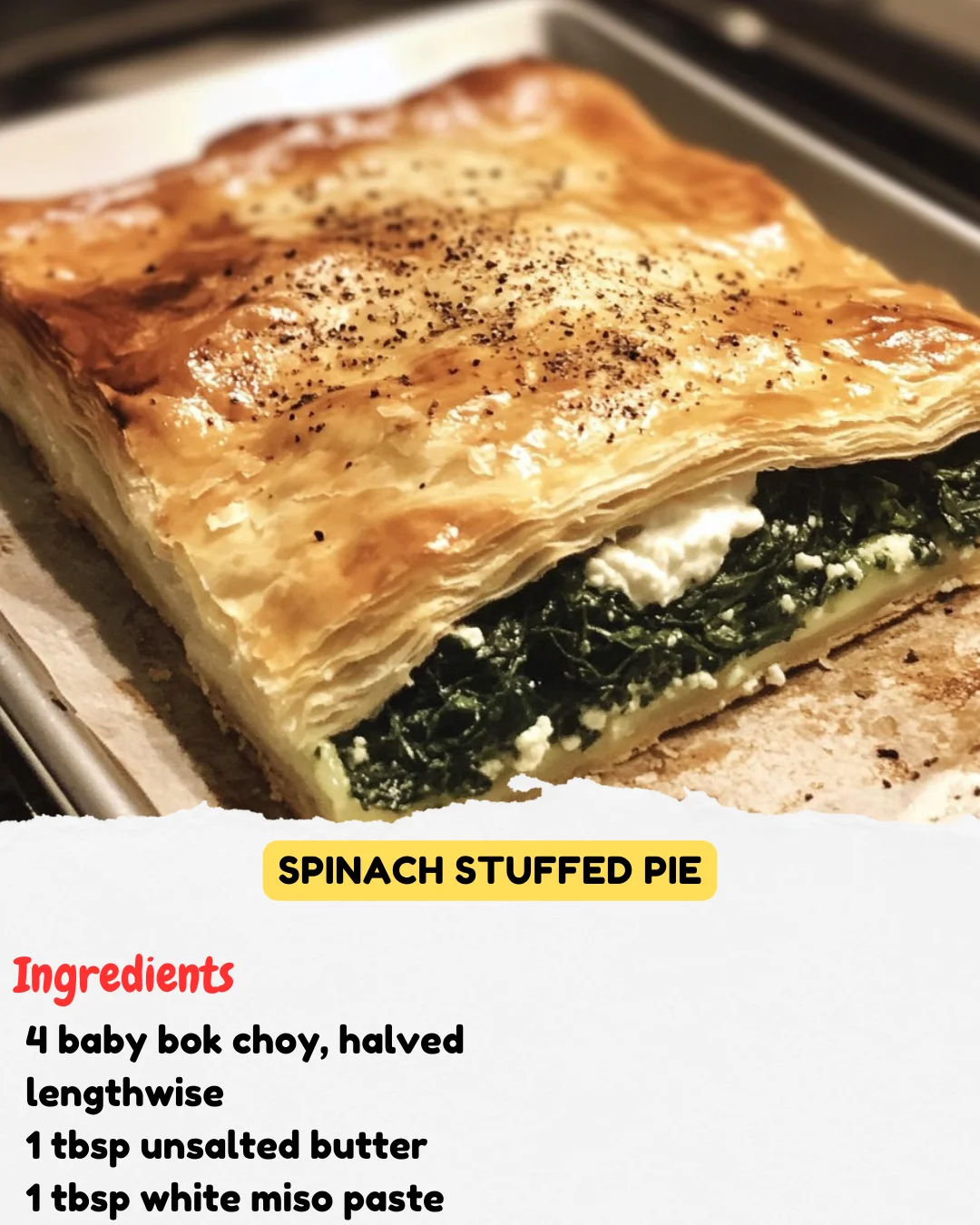 Spinach Stuffed Pie