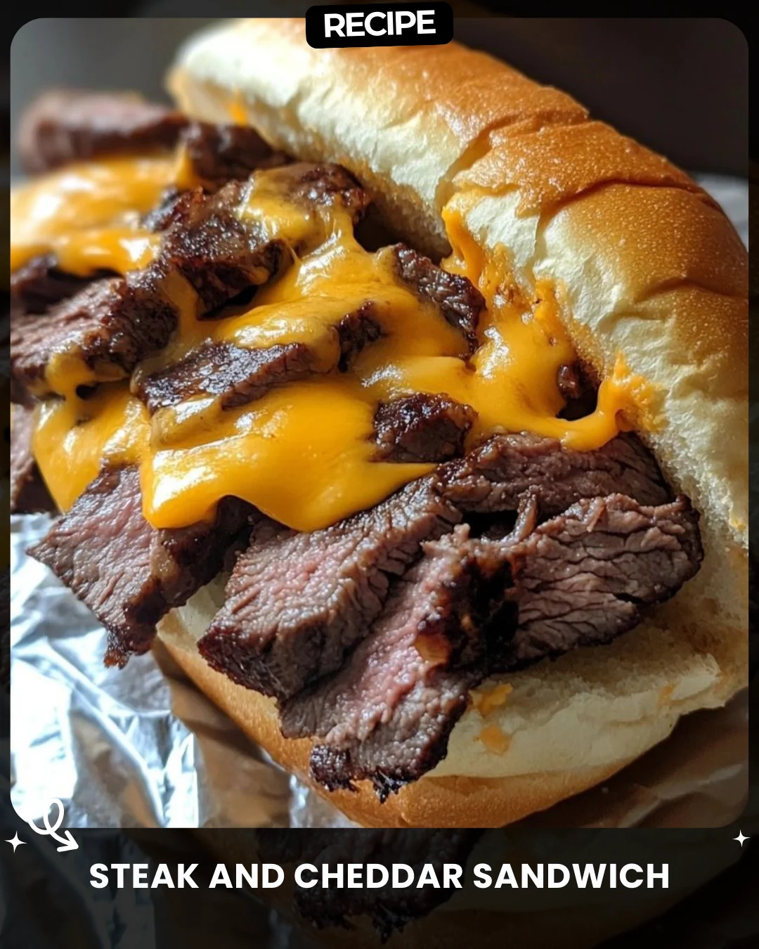 Steak and Cheddar Sandwich