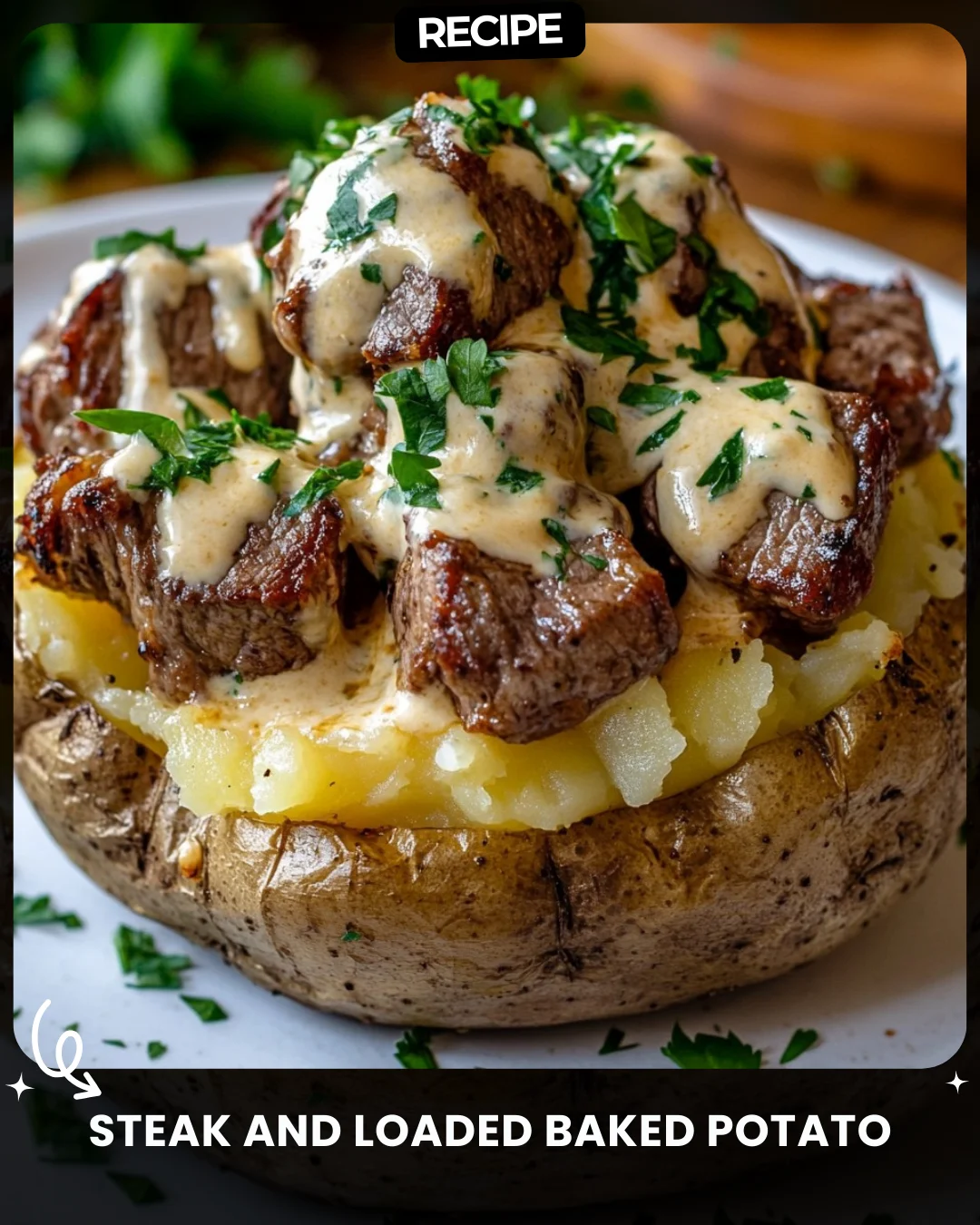 Steak and Loaded Baked Potato