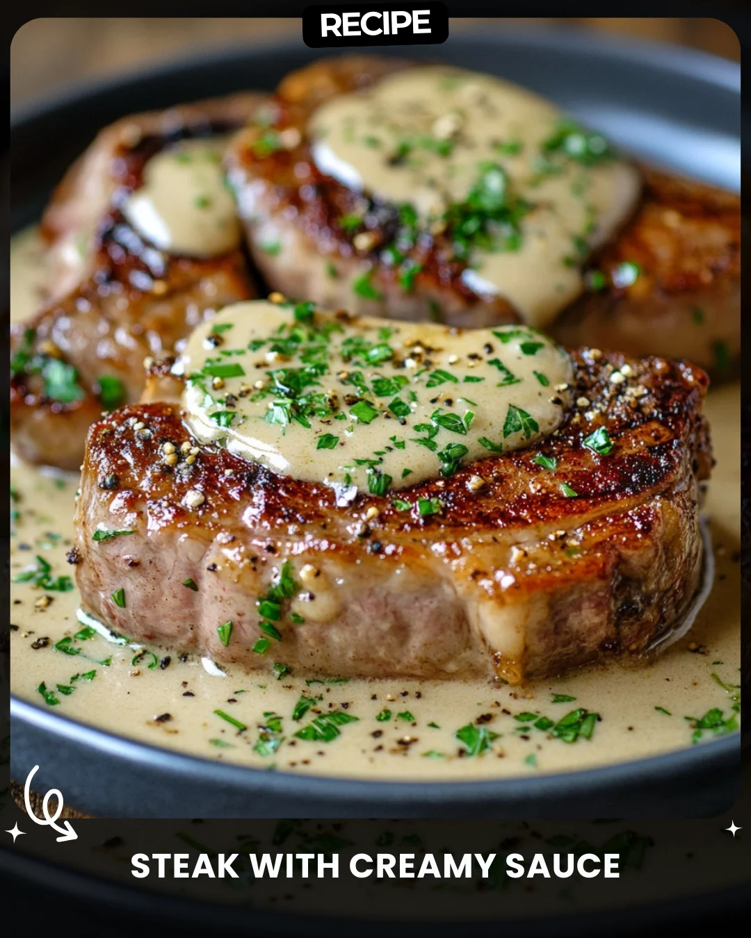 Steak with Creamy Sauce