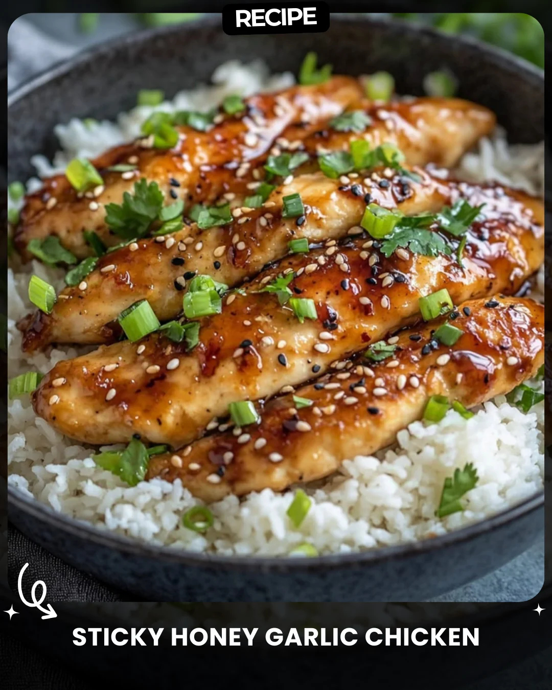Sticky Honey Garlic Chicken