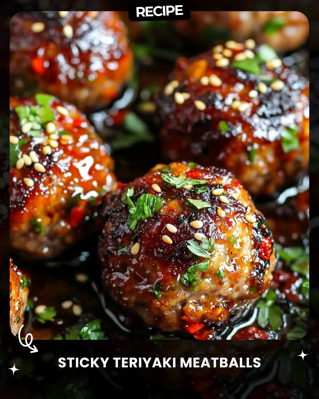 Sticky Teriyaki Meatballs