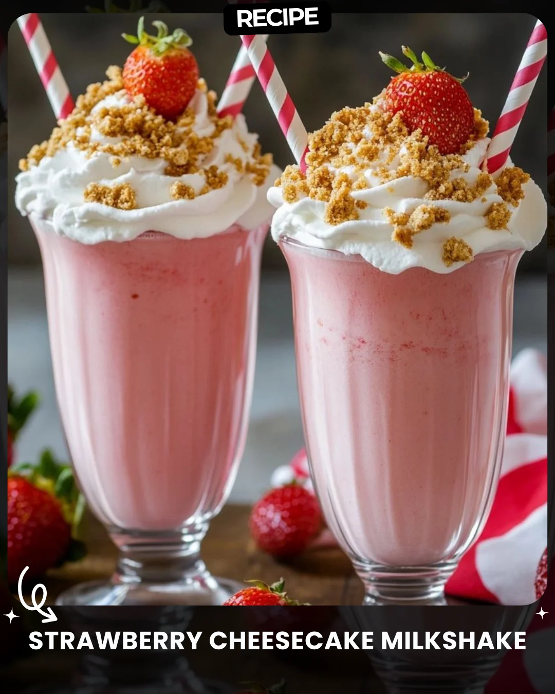 Strawberry Cheesecake Milkshake