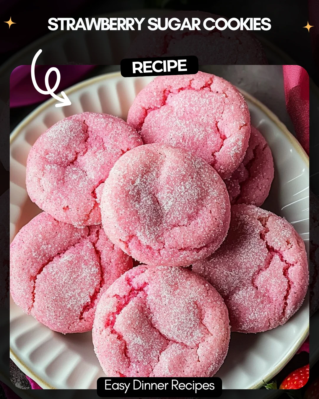 Strawberry Sugar Cookies