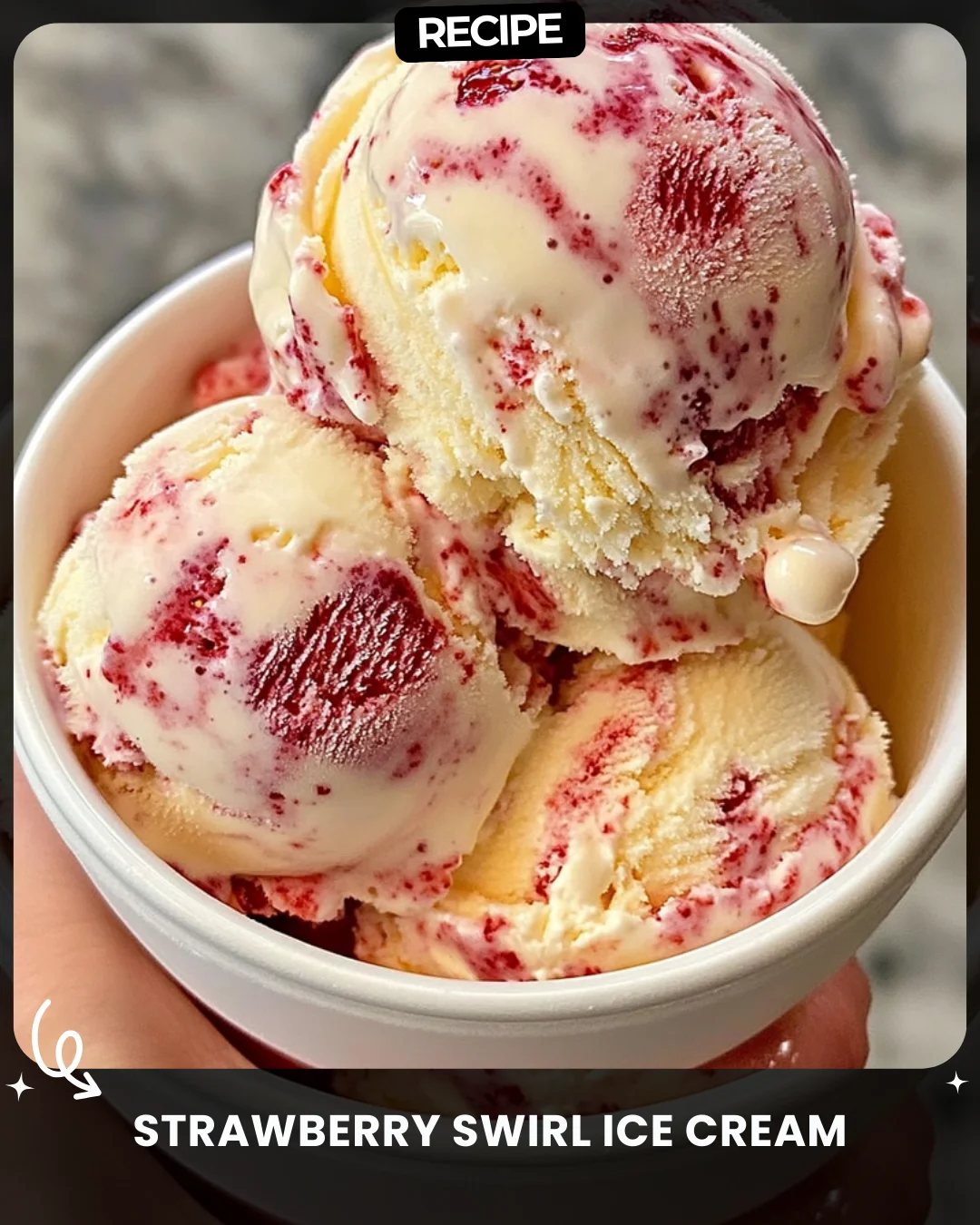 Strawberry Swirl Ice Cream