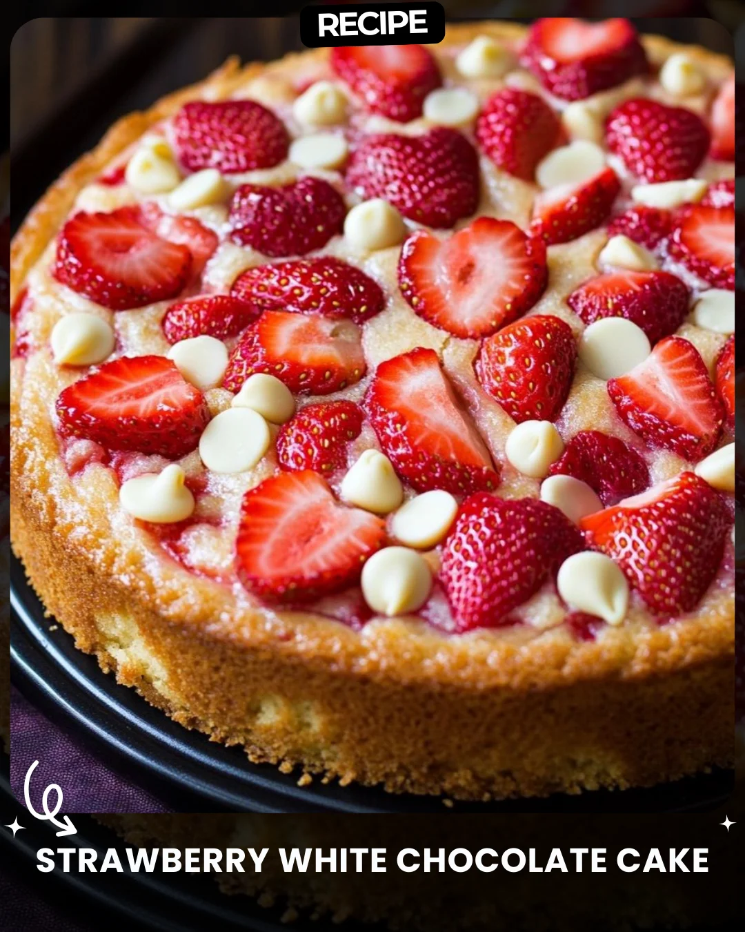 Strawberry White Chocolate Cake