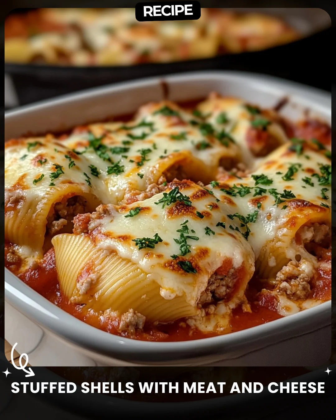 Stuffed Shells with Meat and Cheese