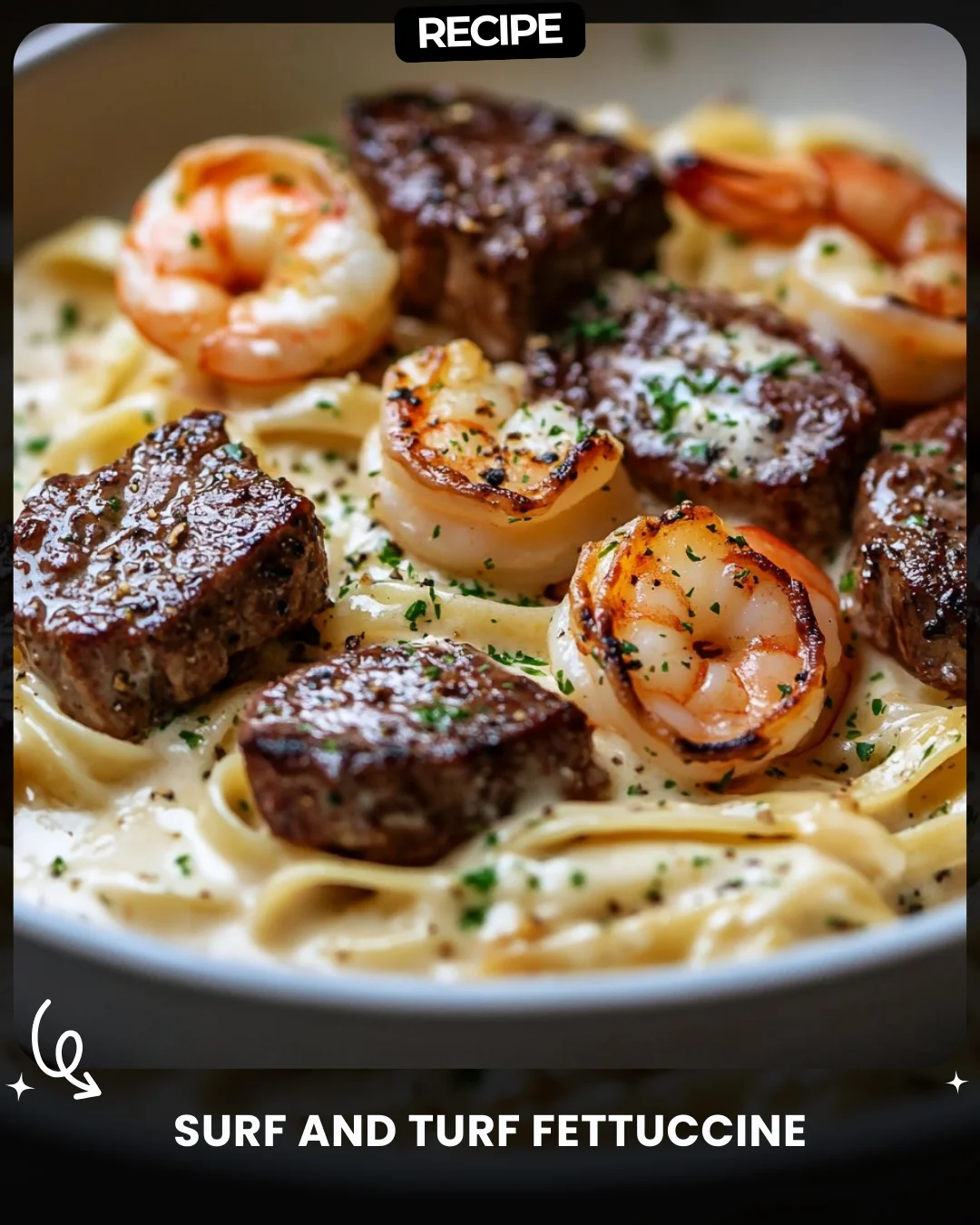 Surf and Turf Fettuccine