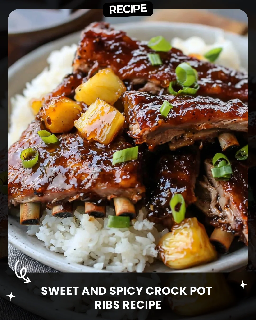 Sweet and Spicy Crock Pot Ribs Recipe