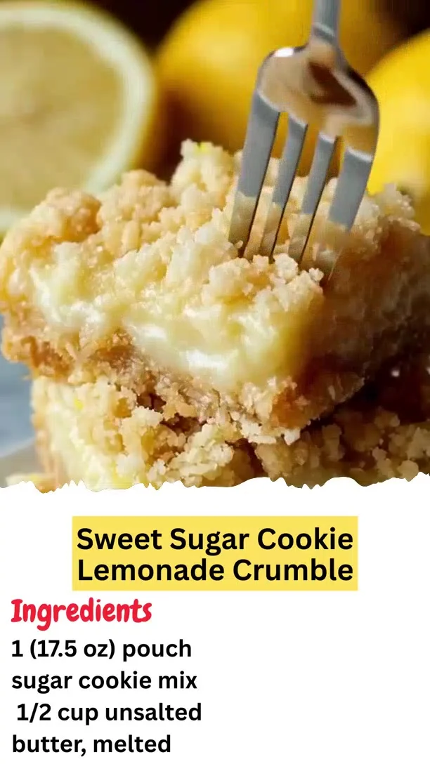 Sweet Sugar Cookie Lemonade Crumble