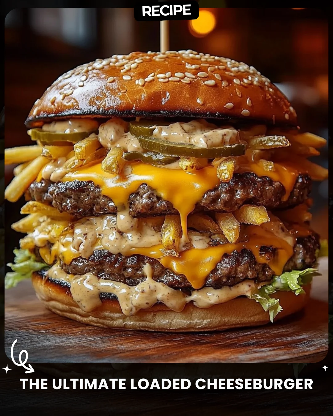 The Ultimate Loaded Cheeseburger