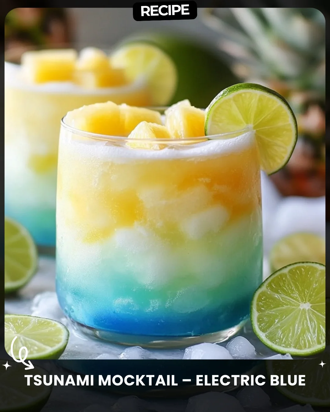 Tsunami Mocktail – Electric Blue