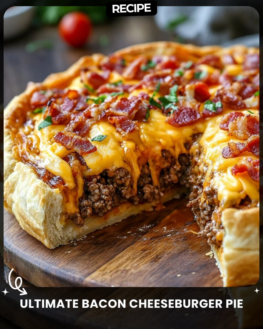 Ultimate Bacon Cheeseburger Pie