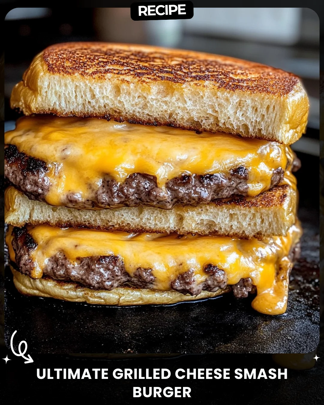 Ultimate Grilled Cheese Smash Burger