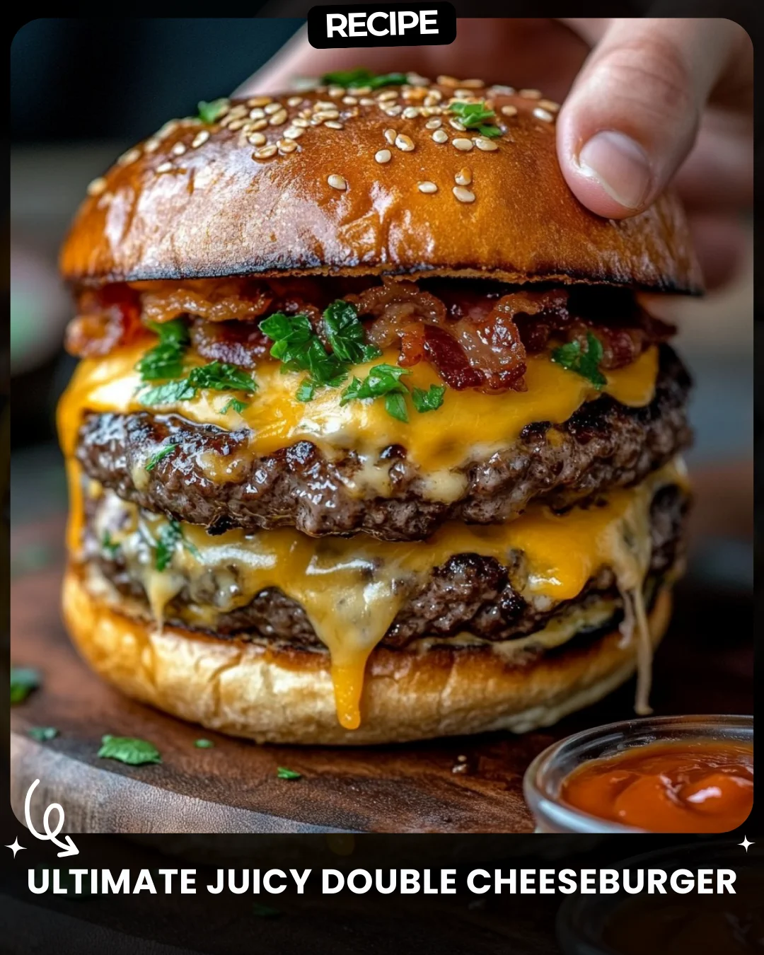 Ultimate Juicy Double Cheeseburger
