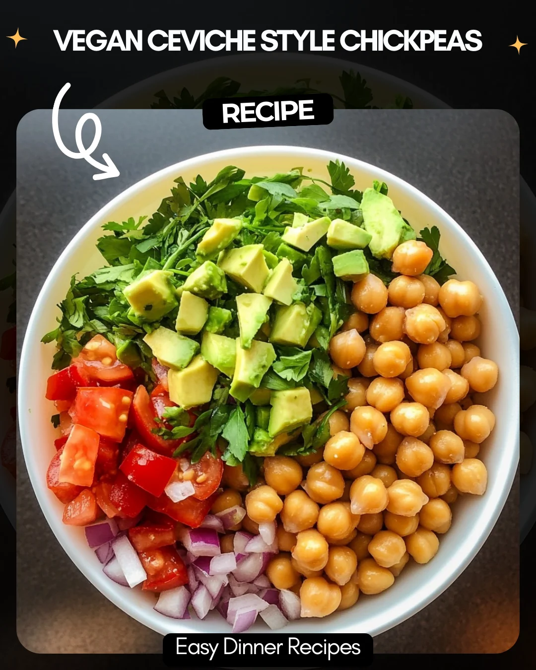 Vegan Ceviche Style Chickpeas