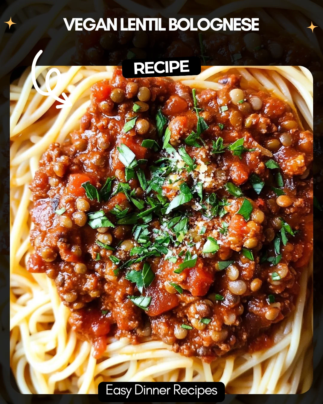 Vegan Lentil Bolognese