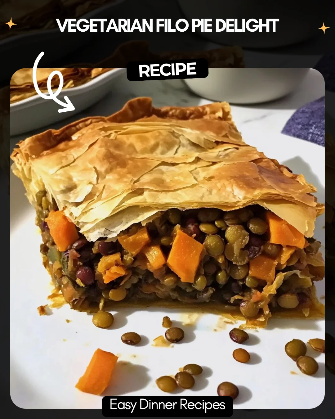 Vegetarian Filo Pie Delight