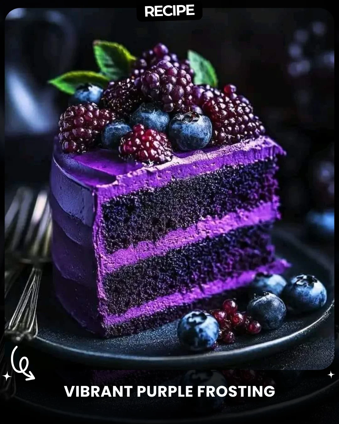Vibrant Purple Frosting