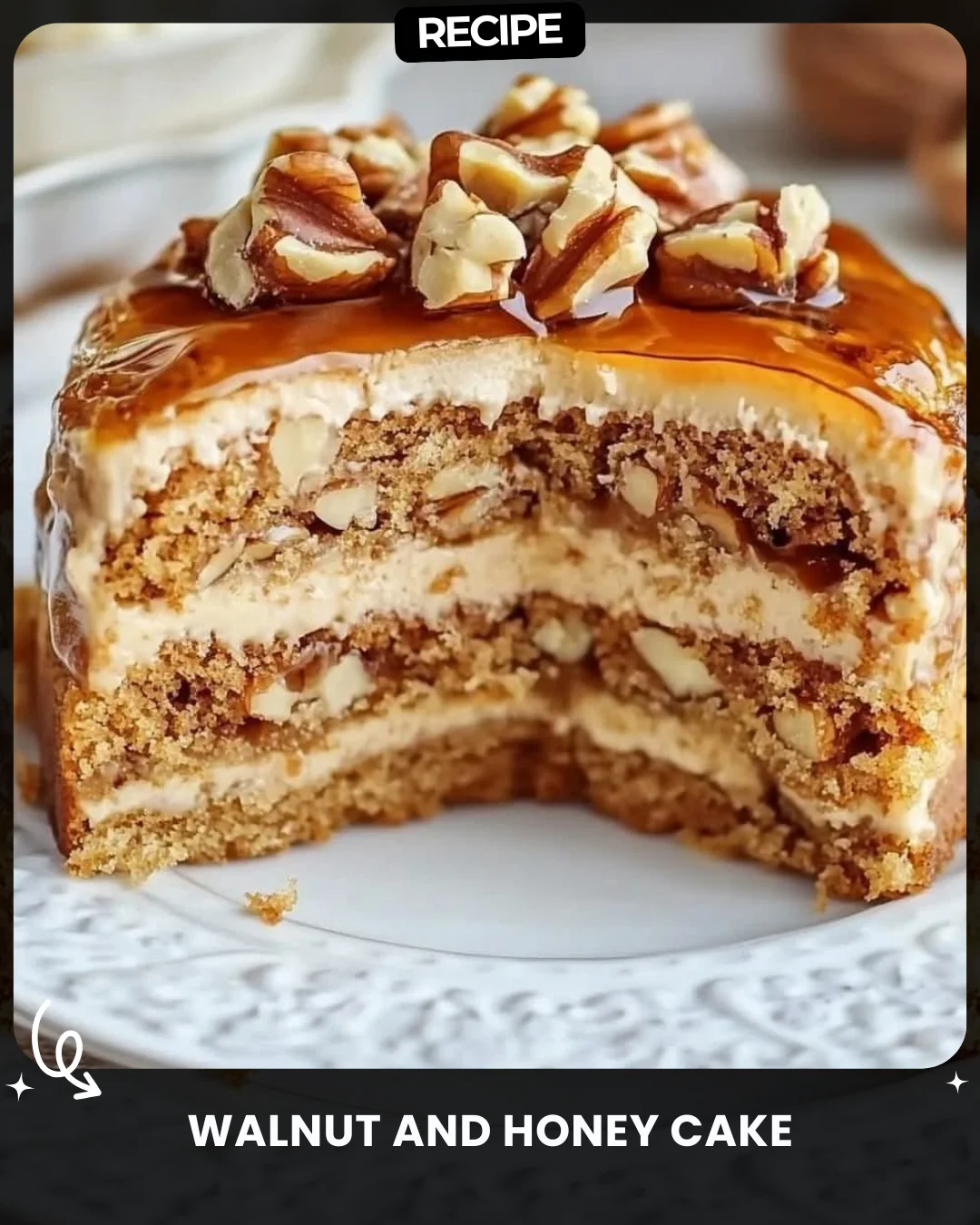 Walnut and Honey Cake