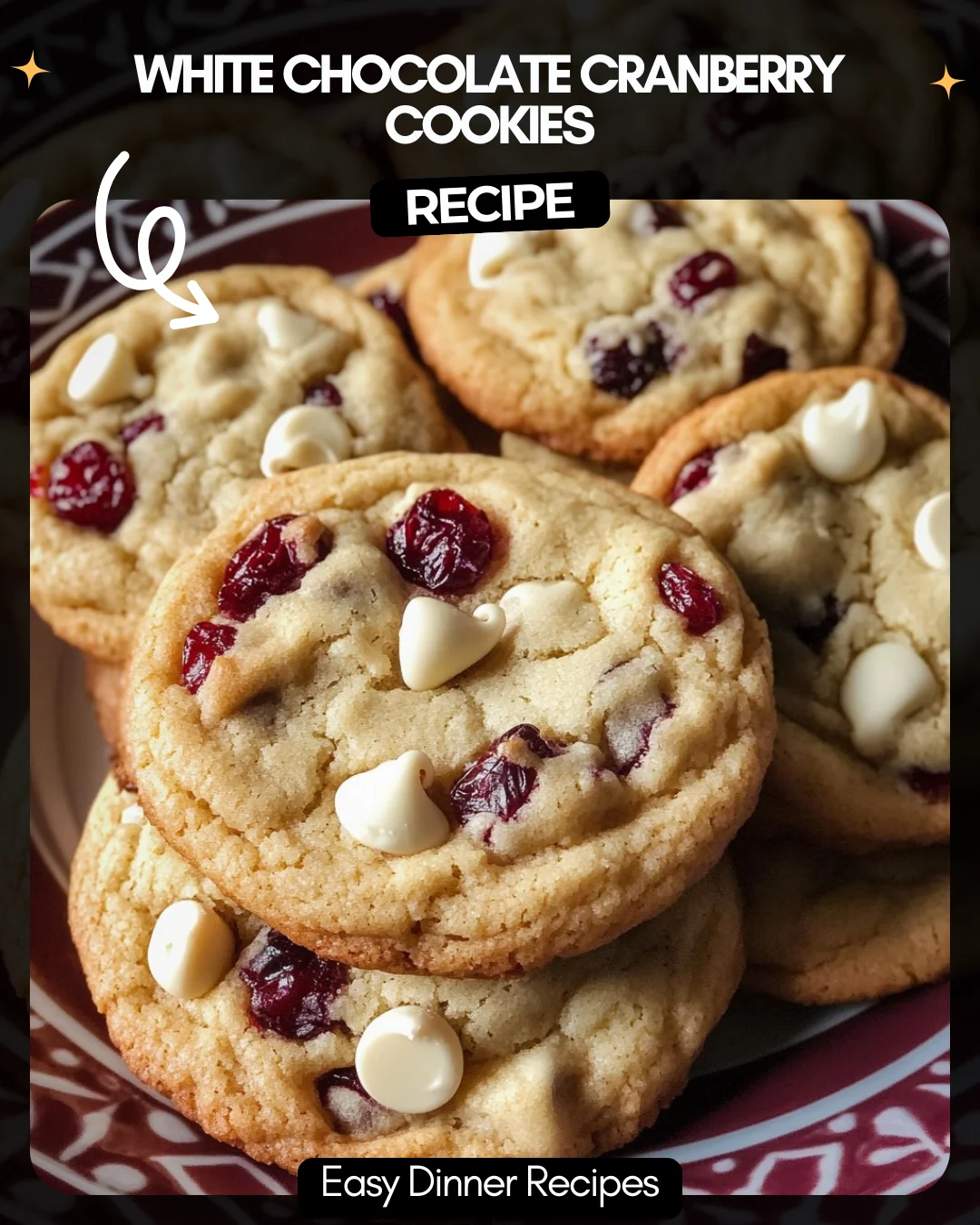 White Chocolate Cranberry Cookies