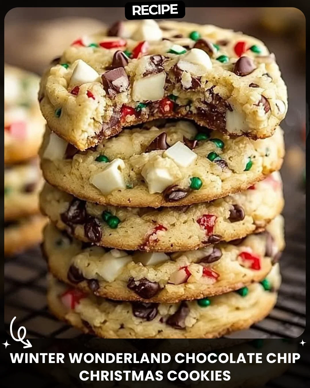 Winter Wonderland Chocolate Chip Christmas Cookies