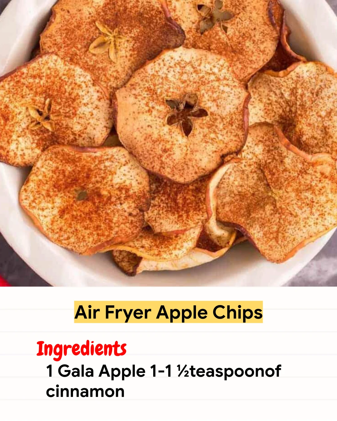 Air Fryer Recipe Air Fryer Apple Chips