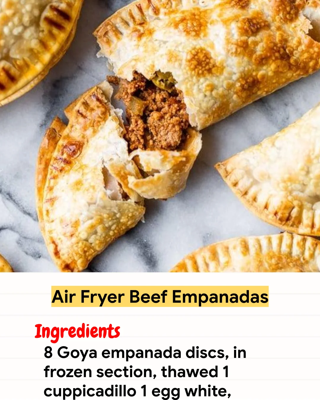 Air Fryer Recipe Air Fryer Beef Empanadas