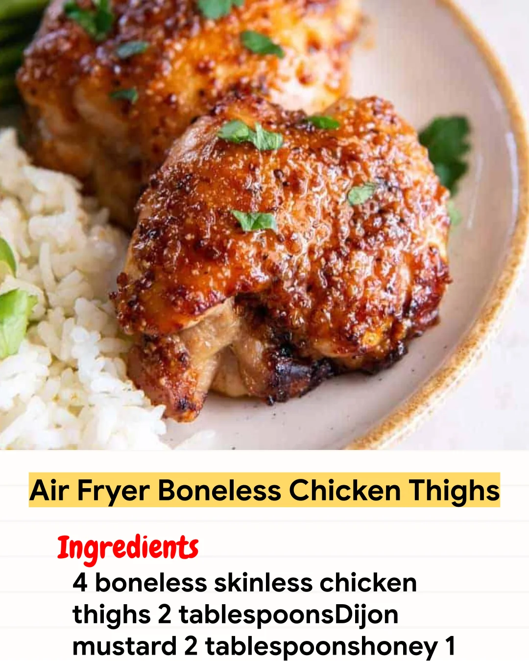 Air Fryer Recipe Air Fryer Boneless Chicken Thighs