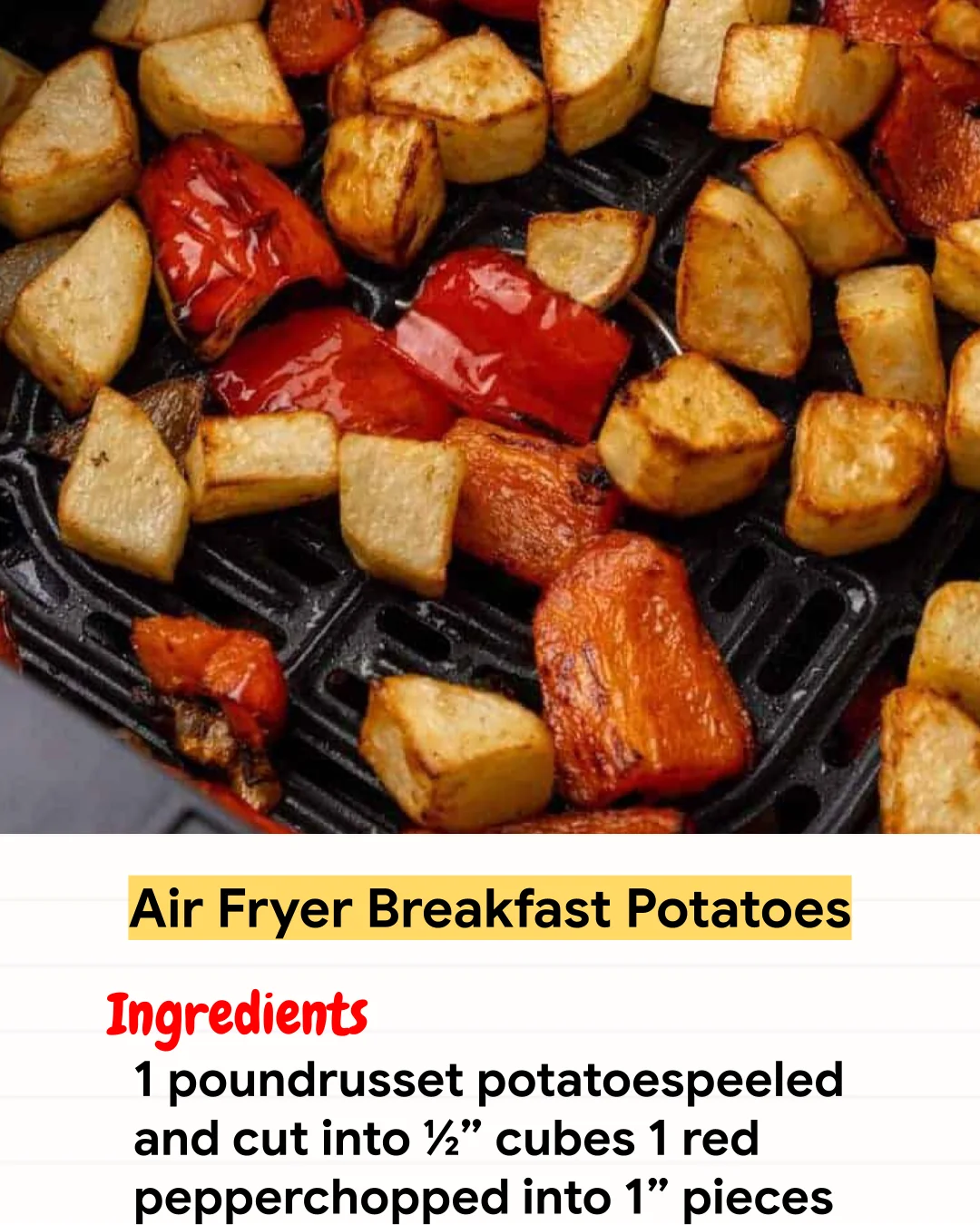 Air Fryer Recipe Air Fryer Breakfast Potatoes