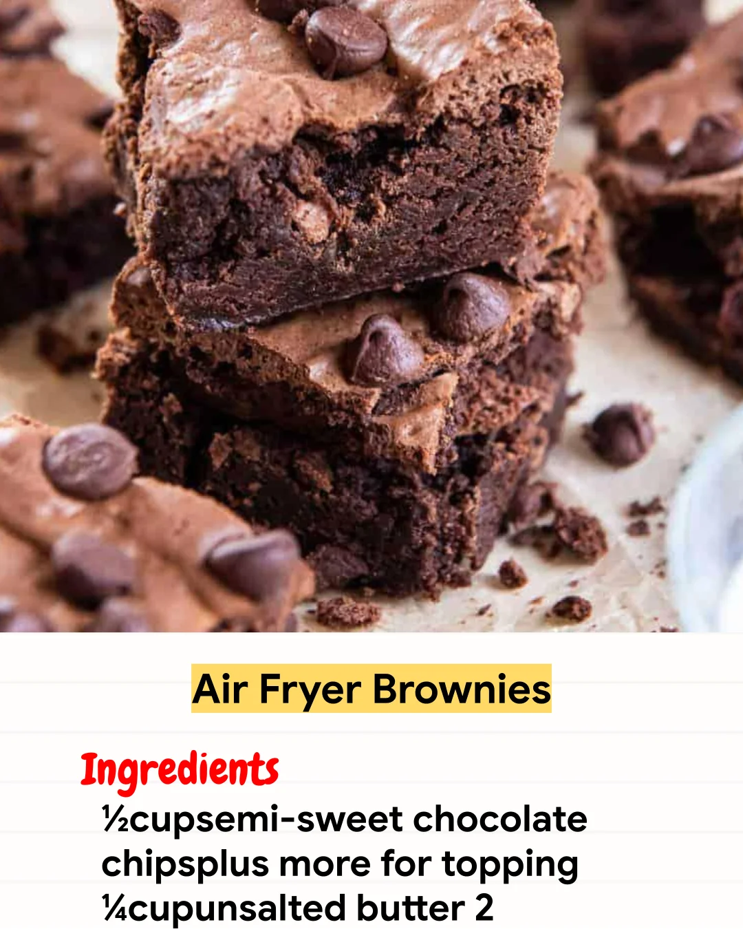 Air Fryer Recipe Air Fryer Brownies